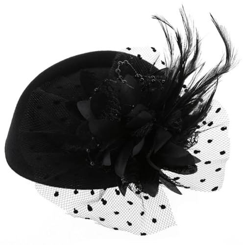 Fascinator-hüte Für Frauen Und Mädchen Vintage-blumen-teeparty-hut Cocktail-schleier Damen-fascinator Mit Clips Schwarzer Fascinator-stirnband Vintage-hüte Zylinder Damen Viktorianische Hüte Für Damen Fascinator-hüte Für Frauen Und Mädchen Vintage-blumen-teeparty-hut Cocktail-schleier Damen-fascinator Mit Clips Schwarzer Fascinator-stirnband Vintage-hüte Zylinder Damen Viktorianische Hüte Für Damen von SunaOmni