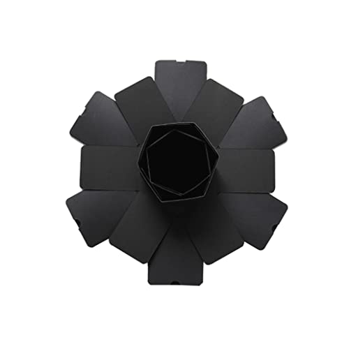 Kreative Foto-Explosionsbox, sechseckige, mehrschichtige Überraschungsbox, Pappbox, Geburtstagsgeschenk, Fotoalbum, DIY-Bastelbox für Jahrestag, Eltern, Liebhaber, Freunde, schwarz von SunaOmni