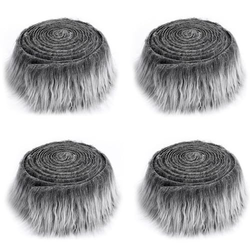 Kunstpelzstoff 4 Stück Plüschstoff Weihnachtsstoff Flauschiger Stoff Weihnachten Zottelig 1,5 M Synthetik Diy Dekorativer Kunstpelz Winterkostüm Strumpf Puppe Weihnachtsbaum Rock Zwerg Kunstfell Kunstpelzstoff 4 Stück Plüschstoff Weihnachtsstoff Flauschiger Stoff Weihnachten Zottelig 1,5 M Synthetik Diy Dekorativer Kunstpelz Winterkostüm Strumpf Puppe Weihnachtsbaum Rock Zwerg Kunstfell von SunaOmni