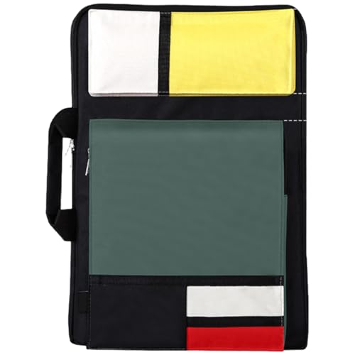 Kunsttasche, wasserdicht, robust, tragbar, leicht, 8k-Kunstportfolio-Koffer, Rucksack mit mehreren Taschen und verstellbarem Gurt zum Skizzieren von Malbedarf, Kunsttaschen für Bedarf, Kunstbedarfsta von SunaOmni
