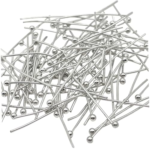 SunaOmni 200pcs Ball Head Pins für Schmuckherstellung, 2, 75 -Zoll -Ballkopfnadel für Schmuck Perlenhandwerk von SunaOmni