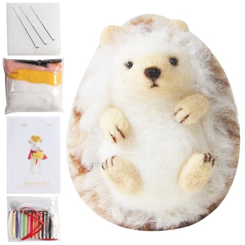 SunaOmni Nadelfilz-Set, Igel-Filz-Set, DIY-Wollfilz-Materialien- mit Filzwerkzeug und Anleitung für Nadelfilz-Bastelprojekt und handgefertigtes, Nadelfilzwolle SunaOmni Nadelfilz-Set, Igel-Filz-Set, DIY-Wollfilz-Materialien- mit Filzwerkzeug und Anleitung für Nadelfilz-Bastelprojekt und handgefertigtes, Nadelfilzwolle von SunaOmni