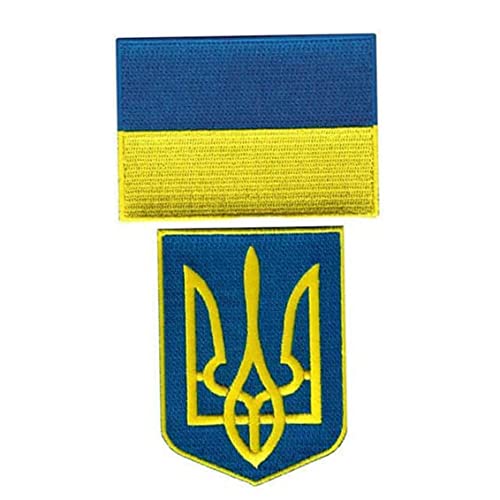 SunaOmni Ukrainische Flagge Und Tryzub Ukrainisches Wappen Schild Stickerei Patch Set Gestickter Moral Dreizack Klettverschluss Aufnäher Rucksack Jacke Mütze Uniform Mantel Hut SunaOmni Ukrainische Flagge Und Tryzub Ukrainisches Wappen Schild Stickerei Patch Set Gestickter Moral Dreizack Klettverschluss Aufnäher Rucksack Jacke Mütze Uniform Mantel Hut von SunaOmni