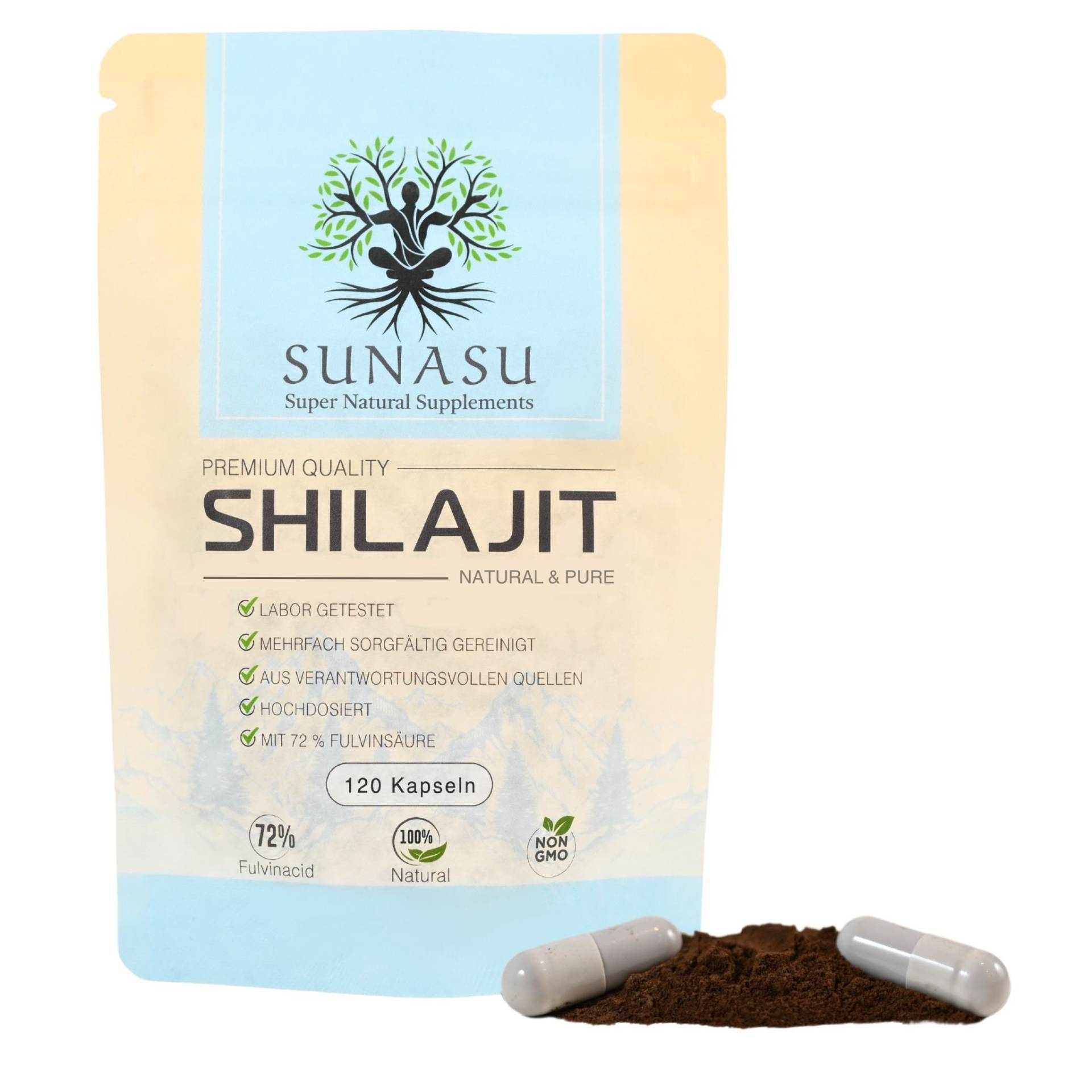 Mumijo Shilajit Original - 120 Kapseln Hochdosiert | 1000Mg 72% Fulvinsäure Mumijo Shilajit Original - 120 Kapseln Hochdosiert | 1000Mg 72% Fulvinsäure von SunasuDE