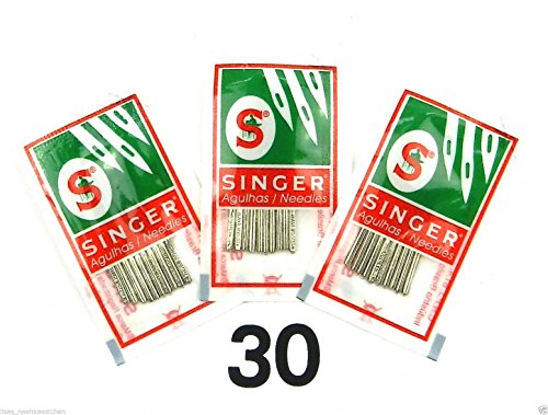 30 Singer Nähmaschinen Nadeln Sortiment 2020 Stärke 70/80 / 90 von Lisas Nähkästchen