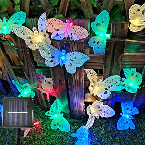 Sunboia Solar Schmetterling Lichterkette Außen Solar Deko Beleuchtung 20LED Wasserdicht LED Solar Dekorative Lichter für Garten Terrasse Hof Bäume Innen & Außen Sunboia Solar Schmetterling Lichterkette Außen Solar Deko Beleuchtung 20LED Wasserdicht LED Solar Dekorative Lichter für Garten Terrasse Hof Bäume Innen & Außen von Sunboia