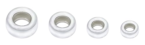 20 Stück authentische flache runde Abstandsperlen aus 925er Sterlingsilber, 3 mm (0,12 Zoll), Rondelle-Abstandsperlen (Loch 1,5 mm) für die Schmuckherstellung von SundayZaZa