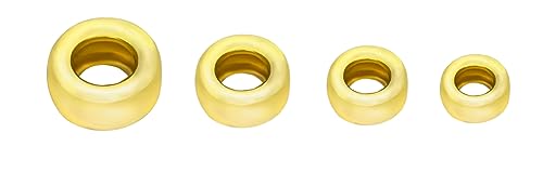 20 Stück vergoldete 925er Sterlingsilber flache runde Abstandsperlen 3 mm (0,12 Zoll) Rondelle-Abstandsperlen (Loch 1,5 mm) für die Schmuckherstellung von SundayZaZa