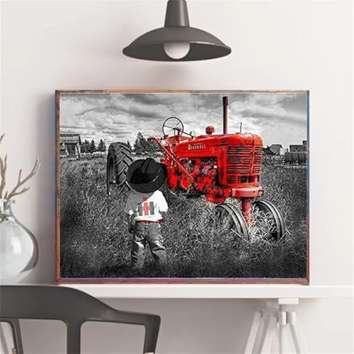 Diamond Painting Erwachsene,5D Junge Traktor Diamond painting Bilder Anfänger,DIY Round Full Drill Stickerei Diamant Malerei Set für Zuhause Dekor Geschenke 45x65cm Diamond Painting Erwachsene,5D Junge Traktor Diamond painting Bilder Anfänger,DIY Round Full Drill Stickerei Diamant Malerei Set für Zuhause Dekor Geschenke 45x65cm von Suneve