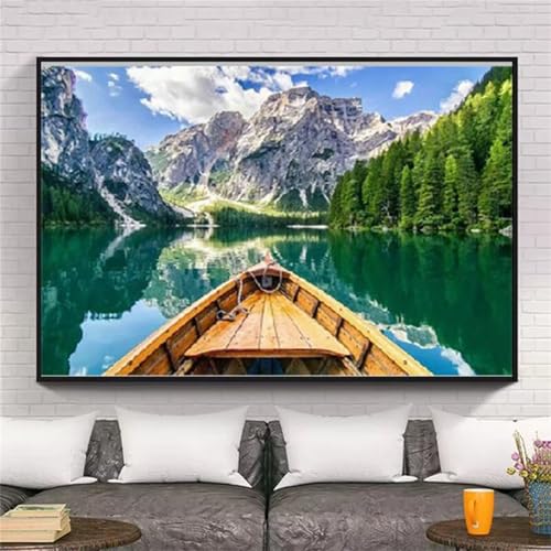 Diamond Painting Erwachsene,5D Landschaftsboot Diamond painting Bilder Anfänger,DIY Square Full Drill Stickerei Diamant Malerei Set für Zuhause Dekor Geschenke 85x105cm Diamond Painting Erwachsene,5D Landschaftsboot Diamond painting Bilder Anfänger,DIY Square Full Drill Stickerei Diamant Malerei Set für Zuhause Dekor Geschenke 85x105cm von Suneve
