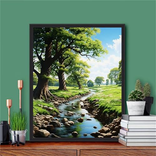 Diamond Painting Erwachsene,5D Pflanze Baum Fluss Diamond painting Bilder Anfänger,DIY Round Full Drill Stickerei Diamant Malerei Set für Zuhause Dekor Geschenke 105x135cm Diamond Painting Erwachsene,5D Pflanze Baum Fluss Diamond painting Bilder Anfänger,DIY Round Full Drill Stickerei Diamant Malerei Set für Zuhause Dekor Geschenke 105x135cm von Suneve