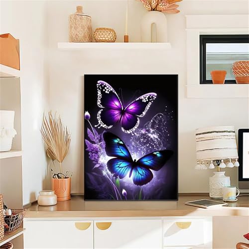 Diamond Painting Erwachsene,5D Pflanze Schmetterling Diamond painting Bilder Anfänger,DIY Square Full Drill Stickerei Diamant Malerei Set für Zuhause Dekor Geschenke 65x85cm Diamond Painting Erwachsene,5D Pflanze Schmetterling Diamond painting Bilder Anfänger,DIY Square Full Drill Stickerei Diamant Malerei Set für Zuhause Dekor Geschenke 65x85cm von Suneve