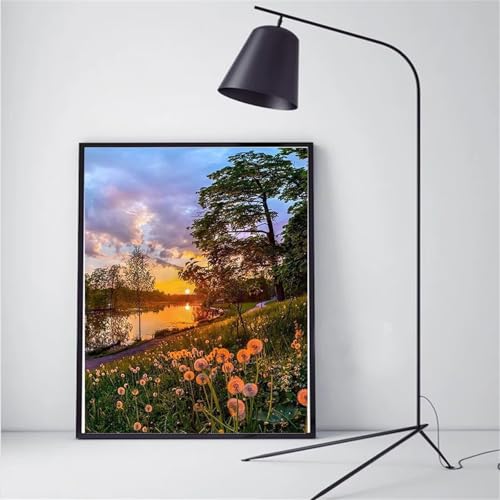 Diamond Painting Erwachsene,5D Sonnenuntergang Löwenzahn Diamond painting Bilder Anfänger,DIY Round Full Drill Stickerei Diamant Malerei Set für Zuhause Dekor Geschenke 45x65cm Diamond Painting Erwachsene,5D Sonnenuntergang Löwenzahn Diamond painting Bilder Anfänger,DIY Round Full Drill Stickerei Diamant Malerei Set für Zuhause Dekor Geschenke 45x65cm von Suneve