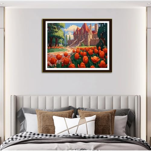 Diamond Painting Erwachsene,5D Tulpenstadt Diamond painting Bilder Anfänger,DIY Round Full Drill Stickerei Diamant Malerei Set für Zuhause Dekor Geschenke 65x85cm Diamond Painting Erwachsene,5D Tulpenstadt Diamond painting Bilder Anfänger,DIY Round Full Drill Stickerei Diamant Malerei Set für Zuhause Dekor Geschenke 65x85cm von Suneve