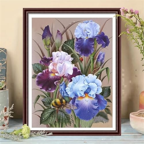 Diamond Painting Erwachsene Anfänger,5D Round Vollbohrer diamond painting set,DIY Diamant Painting Bilder Erwachsene diamant kunst Kits für Home Wanddekor,Bienenblume 65x85cm von Suneve