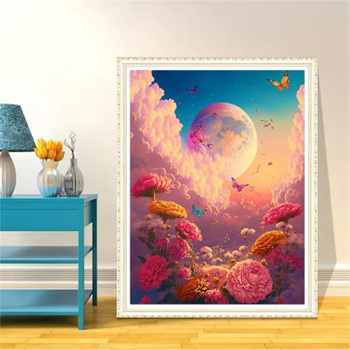 Diamond Painting Erwachsene Anfänger,5D Round Vollbohrer diamond painting set,DIY Diamant Painting Bilder Erwachsene diamant kunst Kits für Home Wanddekor,Blumenwolke 75x95cm Diamond Painting Erwachsene Anfänger,5D Round Vollbohrer diamond painting set,DIY Diamant Painting Bilder Erwachsene diamant kunst Kits für Home Wanddekor,Blumenwolke 75x95cm von Suneve