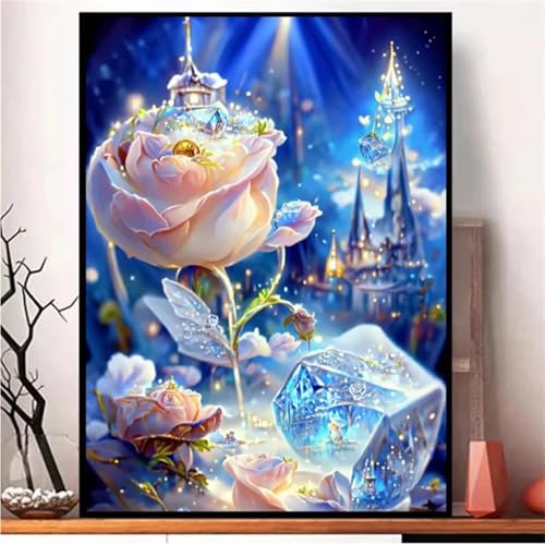 Diamond Painting Erwachsene Anfänger,5D Round Vollbohrer diamond painting set,DIY Diamant Painting Bilder Erwachsene diamant kunst Kits für Home Wanddekor,Rosenschloss 85x105cm Diamond Painting Erwachsene Anfänger,5D Round Vollbohrer diamond painting set,DIY Diamant Painting Bilder Erwachsene diamant kunst Kits für Home Wanddekor,Rosenschloss 85x105cm von Suneve