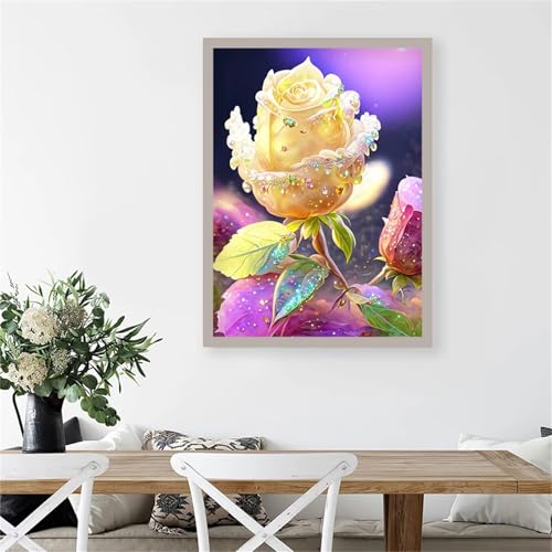 Diamond Painting Erwachsene Anfänger,5D Square Vollbohrer diamond painting set,DIY Diamant Painting Bilder Erwachsene diamant kunst Kits für Home Wanddekor,Gelbe Rose 85x105cm Diamond Painting Erwachsene Anfänger,5D Square Vollbohrer diamond painting set,DIY Diamant Painting Bilder Erwachsene diamant kunst Kits für Home Wanddekor,Gelbe Rose 85x105cm von Suneve
