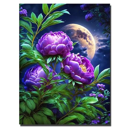 Diamond Painting Erwachsene Anfänger,5D Square Vollbohrer diamond painting set,DIY Diamant Painting Bilder Erwachsene diamant kunst Kits für Home Wanddekor,Lila Pfingstrose 85x105cm Diamond Painting Erwachsene Anfänger,5D Square Vollbohrer diamond painting set,DIY Diamant Painting Bilder Erwachsene diamant kunst Kits für Home Wanddekor,Lila Pfingstrose 85x105cm von Suneve