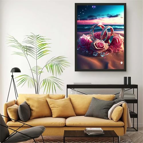 Diamond Painting Erwachsene Anfänger,5D Square Vollbohrer diamond painting set,DIY Diamant Painting Bilder Erwachsene diamant kunst Kits für Home Wanddekor,Rosenring 85x105cm Diamond Painting Erwachsene Anfänger,5D Square Vollbohrer diamond painting set,DIY Diamant Painting Bilder Erwachsene diamant kunst Kits für Home Wanddekor,Rosenring 85x105cm von Suneve