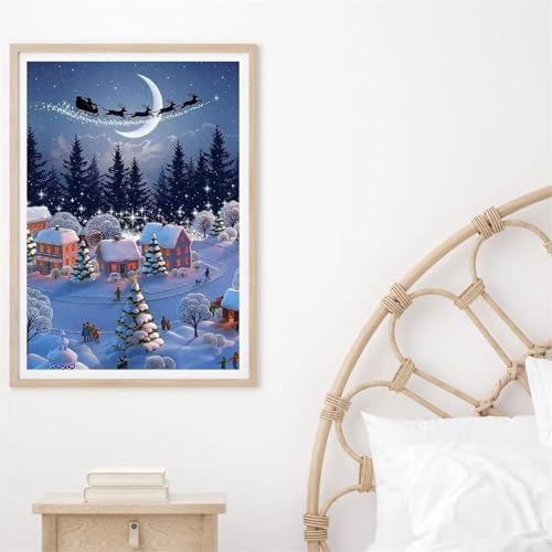Diamond Painting Erwachsene Anfänger,5D Square Vollbohrer diamond painting set,DIY Diamant Painting Bilder Erwachsene diamant kunst Kits für Home Wanddekor,Schneestadt 75x95cm Diamond Painting Erwachsene Anfänger,5D Square Vollbohrer diamond painting set,DIY Diamant Painting Bilder Erwachsene diamant kunst Kits für Home Wanddekor,Schneestadt 75x95cm von Suneve