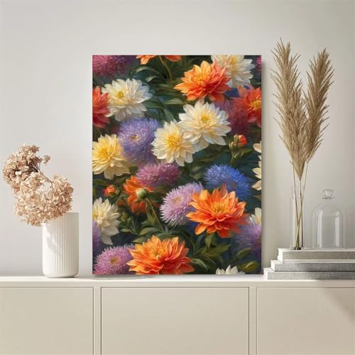 Orangenblüte Diamond Painting für Erwachsene,5D Diamond Painting Set,DIY Full Round Diamant Malerei Stickerei Kreuzstich Bastelset für Zuhause Dekor 26x33 inch von Suneve
