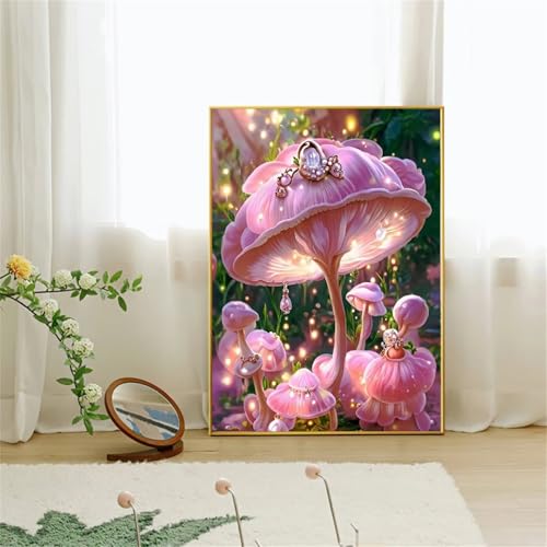 Pflanzenpilz Diamond Painting für Erwachsene,5D Diamond Painting Set,DIY Full Round Diamant Malerei Stickerei Kreuzstich Bastelset für Zuhause Dekor 18x26 inch Pflanzenpilz Diamond Painting für Erwachsene,5D Diamond Painting Set,DIY Full Round Diamant Malerei Stickerei Kreuzstich Bastelset für Zuhause Dekor 18x26 inch von Suneve