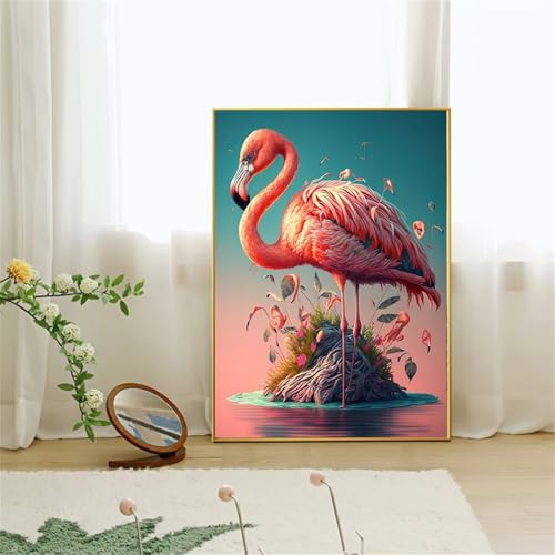 Roter Flamingo Diamond Painting für Erwachsene,5D Diamond Painting Set,DIY Full Round Diamant Malerei Stickerei Kreuzstich Bastelset für Zuhause Dekor 14x22 inch Roter Flamingo Diamond Painting für Erwachsene,5D Diamond Painting Set,DIY Full Round Diamant Malerei Stickerei Kreuzstich Bastelset für Zuhause Dekor 14x22 inch von Suneve