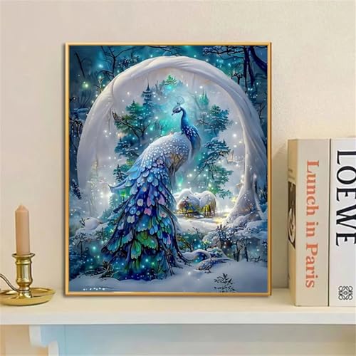 Schneepfau Diamond Painting für Erwachsene,5D Diamond Painting Set,DIY Full Round Diamant Malerei Stickerei Kreuzstich Bastelset für Zuhause Dekor 26x33 inch Schneepfau Diamond Painting für Erwachsene,5D Diamond Painting Set,DIY Full Round Diamant Malerei Stickerei Kreuzstich Bastelset für Zuhause Dekor 26x33 inch von Suneve