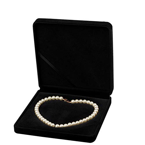 Sunfauo Ringschachtel Halskette Geschenkbox Schmuckschatulle Für Ohrringe Geschenkbox Ohrring Veranstalter Multifunktions-Schmuckkästchen Perlenkette Box Pearl Necklace Box von Sunfauo