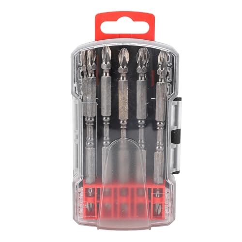 PH2 -Schraubendreherbit, eingestellter magnetisch gekreuzter Doppelkopf Elektrische Bohrer Bits S2 Legierungsstahl 110 mm 1/4 Zoll Sechskant Shank für Holzbearbeitung von Sunicon