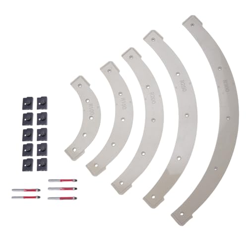 Runde Eckradius -Vorlagen, professioneller Router -Jig -Set mit R100 R150 R200 R250 R300 für Holzbearbeitungsprojekte Kunststoffmaterial 5 Vorlagen 10 Restriktoren 5 Klingen 5 Runde Eckradius -Vorlagen, professioneller Router -Jig -Set mit R100 R150 R200 R250 R300 für Holzbearbeitungsprojekte Kunststoffmaterial 5 Vorlagen 10 Restriktoren 5 Klingen 5 von Sunicon