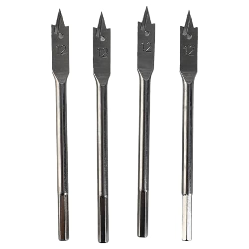 Spatenbohrer Bit Set, High Carbon Steel Woodworking Tools Hardware 12mm for Professional Woodworkers and DIY Enthusiasts Durable and Efficient Flat Bits for Smooth Drilling Spatenbohrer Bit Set, High Carbon Steel Woodworking Tools Hardware 12mm for Professional Woodworkers and DIY Enthusiasts Durable and Efficient Flat Bits for Smooth Drilling von Sunicon