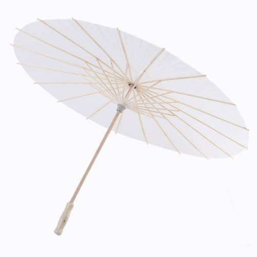 Sunicon Papier Regenschirm, 60cm Durchmesser DIY-Malerei Dekorativer Schirm Handbemalt Chinesische/Japanische Brautparty Dekoration Foto Cosplay-Requisite für Sonnentage Hochzeit (60 cm) von Sunicon