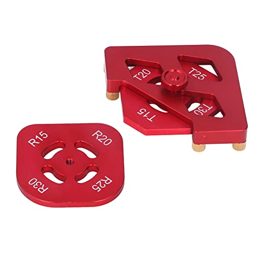 Sunicon Router Vorlage Aluminiumlegierung rundes Eckradius -Jig -Werkzeug -Set für Holzbearbeitung von Sunicon