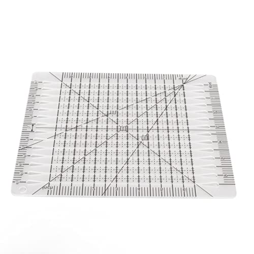 Sunicon Slotted Quilting Lineal, r transparente Acryl genaue Skala Schwarz Grid Line Multifunktion geschnittene Lineal für das Nähen von Nadel -Handwerks -Designer -Muster Sunicon Slotted Quilting Lineal, r transparente Acryl genaue Skala Schwarz Grid Line Multifunktion geschnittene Lineal für das Nähen von Nadel -Handwerks -Designer -Muster von Sunicon