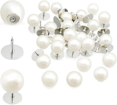 Sunjiyan 30 Sätze Perlenknöpfe Nahtlos Knöpfe für Kleider 10mm Perlenbroschen Wiederverwendbare Weiße Zierknöpfe für Kleider Hemden DIY Sunjiyan 30 Sätze Perlenknöpfe Nahtlos Knöpfe für Kleider 10mm Perlenbroschen Wiederverwendbare Weiße Zierknöpfe für Kleider Hemden DIY von Sunjiyan