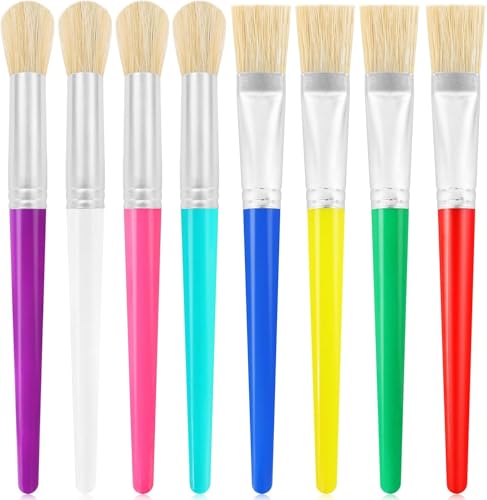 Sunjiyan Pinsel für Kinder, 8 Pinsel für Kinder, abwaschbare Pinsel für Acryl und Aquarell Sunjiyan Pinsel für Kinder, 8 Pinsel für Kinder, abwaschbare Pinsel für Acryl und Aquarell von Sunjiyan