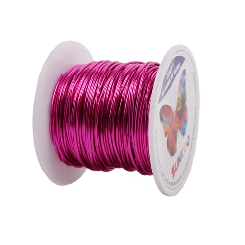 Sunkoo Aluminium-Basteldraht, 18 Gauge, 1 mm, roséviolett, 2,5 m, biegbarer Draht für Schmuckherstellung, Modellierung, Floristik, Anker, Verpackung und Modellierprojekte Sunkoo Aluminium-Basteldraht, 18 Gauge, 1 mm, roséviolett, 2,5 m, biegbarer Draht für Schmuckherstellung, Modellierung, Floristik, Anker, Verpackung und Modellierprojekte von Sunkoo