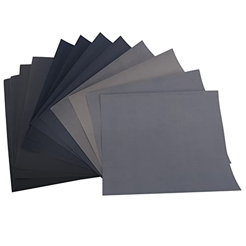 Sunmeit Körnung 1500 2000 2500 3000 5000 7000 Hoch Präzises Polier Schleifen Nass/Trocken Schleif Papier - Deutschland, Packung Mit 12 von Sunmeit