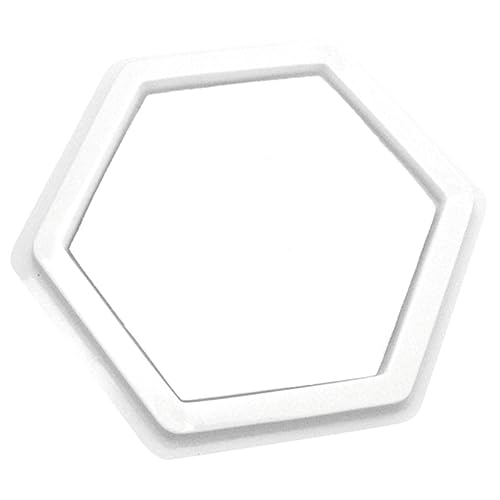 Sunnysue EDUPLAY 220-070 Stempelkissen blanko Hexagon/Sechseck, weiß (1 Stück) von Sunnysue