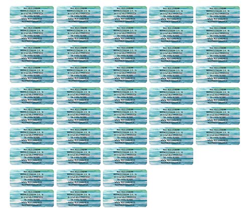 Adress-Etiketten - Adress-Aufkleber Sticker Namensaufkleber mit Ihrem Wunschtext 57x 23mm, für 1 bis 5 Zeilen Text - 45 Stück 45 Hintergründe zur Auswahl (30 Watercolor Wellen swell) von Sunnywall