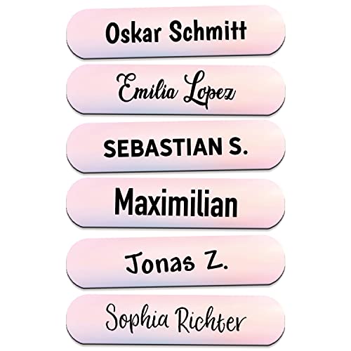 Sunnywall® 55-1920 Stück Namensaufkleber selbstklebend 36x7,7 mm für Büro, Verein, Schule, Kindergarten Organisation Beschriftung Aufkleber Etikette (Sonnenaufgang) von Sunnywall