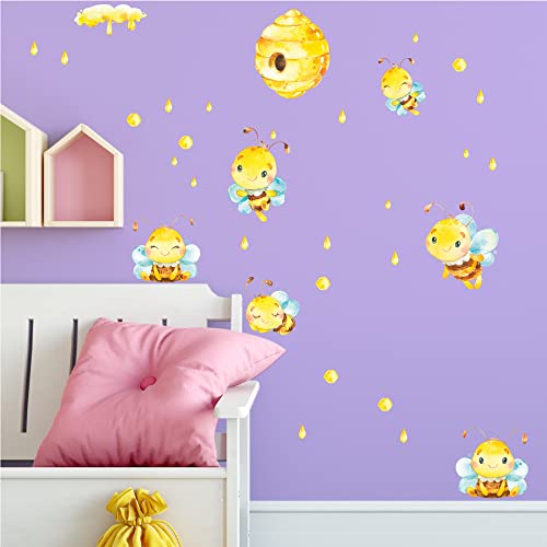 Sunnywall Bienen Bees Wandsticker - Wandtattoo Kinderzimmer Baby Wandaufkleber - A4 Sets Sunnywall Bienen Bees Wandsticker - Wandtattoo Kinderzimmer Baby Wandaufkleber - A4 Sets von Sunnywall