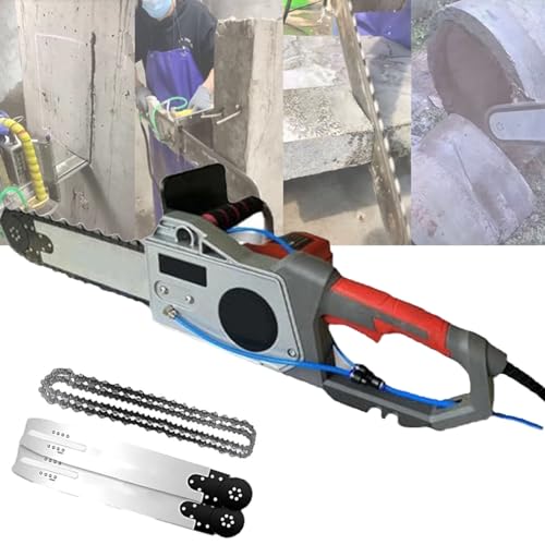 Sunseota 5800 W/6500 W Betonkettensäge mit wassergespeister Staubunterdrückung, Handkettensägen-Wandschneider, elektrischer Diamantketten-Wandschneider, für Granit, Beton,Depth48cm,480 Sunseota 5800 W/6500 W Betonkettensäge mit wassergespeister Staubunterdrückung, Handkettensägen-Wandschneider, elektrischer Diamantketten-Wandschneider, für Granit, Beton,Depth48cm,480 von Sunseota