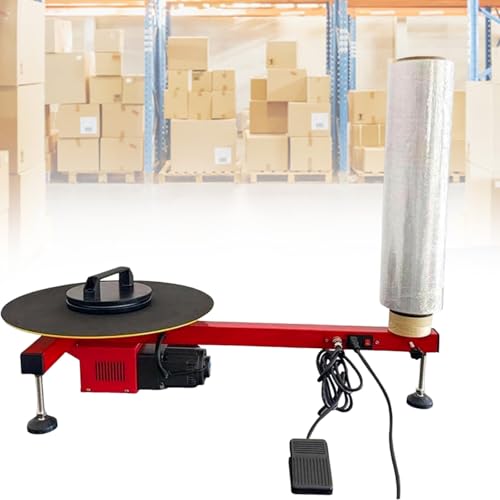 Sunseota Elektrische Flachfolienwickelmaschine, Palettenwickler, Stretchwickler, Stretchfolienspender, Drehtellerdurchmesser 40 cm, Drehtellerdurchmesser 30 U/min Sunseota Elektrische Flachfolienwickelmaschine, Palettenwickler, Stretchwickler, Stretchfolienspender, Drehtellerdurchmesser 40 cm, Drehtellerdurchmesser 30 U/min von Sunseota