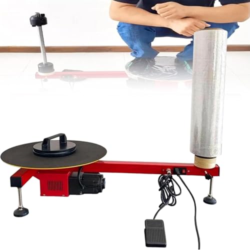 Sunseota Elektrische Palettenwickler, Stretchfolienwickler, elektrischer 10/220-V-Wickeltisch, Schrumpfpalettenwickler für 12-28-Zoll-Folien Sunseota Elektrische Palettenwickler, Stretchfolienwickler, elektrischer 10/220-V-Wickeltisch, Schrumpfpalettenwickler für 12-28-Zoll-Folien von Sunseota