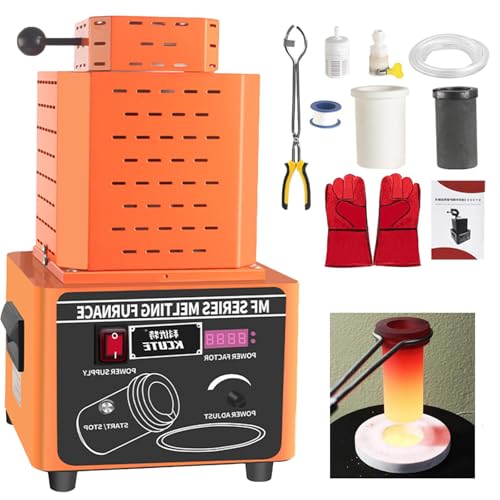 Sunseota Elektrischer Goldschmelzofen, 1600 °C / 2912 °F Digitaler Schmelzofen, Metallguss-Set mit Graphittiegel, 5000-W-Schmelzofen, Schmelzzeit 3–5 Minuten Orange-3kg Sunseota Elektrischer Goldschmelzofen, 1600 °C / 2912 °F Digitaler Schmelzofen, Metallguss-Set mit Graphittiegel, 5000-W-Schmelzofen, Schmelzzeit 3–5 Minuten Orange-3kg von Sunseota