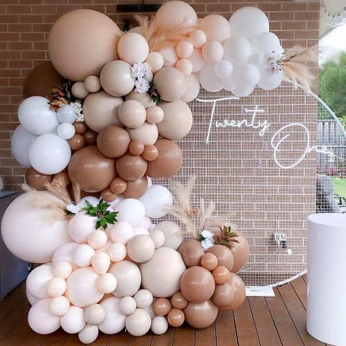 106 Stück Ballon Girlande Set,Luftballons Girlande,Beige Luftballon Girlande,Doppelschichten Ballongirlande Set,Latexballons,Beige Weiß Luftballongirlanden Set für Hochzeit Geburtstag Party Dekoration 106 Stück Ballon Girlande Set,Luftballons Girlande,Beige Luftballon Girlande,Doppelschichten Ballongirlande Set,Latexballons,Beige Weiß Luftballongirlanden Set für Hochzeit Geburtstag Party Dekoration von Sunshine smile