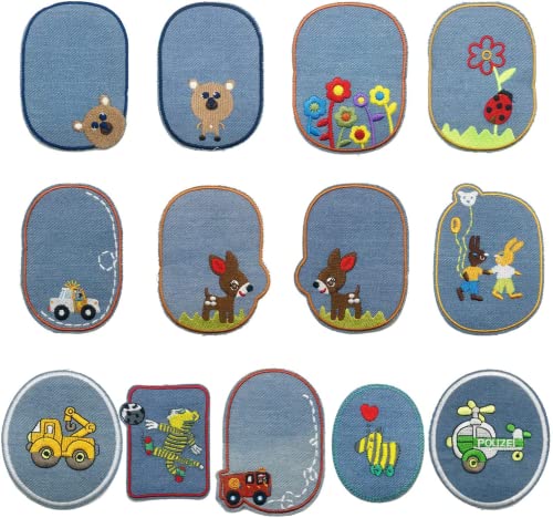 Bügelflicken Kinder, 13 Stück Patches zum Aufbügeln Universum Aufnäher Applikation Flicken Zum Aufbügeln für DIY T-Shirt Jeans Kleidung Taschen,Flicken Patches (Farbmischung-13PCS) von Sunshine smile